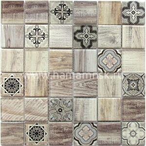 Стеклянная мозаика Rabat Beige - фото 1