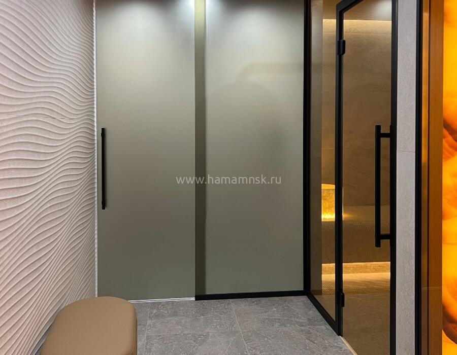 Просторный семейный хаммам с современными решениями в домашнем СПА - фото 13