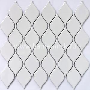 Керамическая мозаика Melany White glossy - фото 1