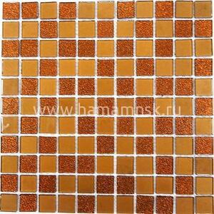 Стеклянная мозаика Shine Brown - фото 1
