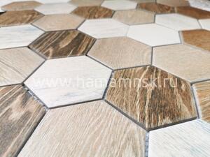 Керамическая мозаика Wood comb - фото 1